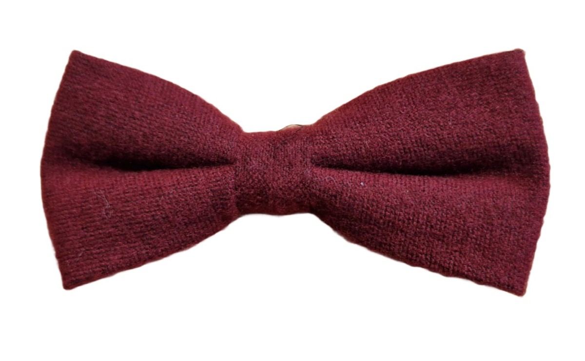 Bow-tie 50% wool-50% microfiber / bordo