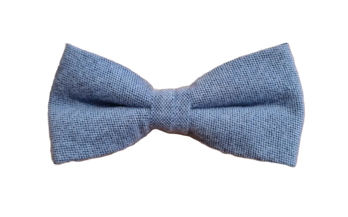 Bow-tie 50% wool-50% microfiber / light blue