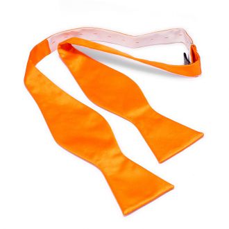 Vlinderdas/Zelfstrikker - polyester satijn - oranje